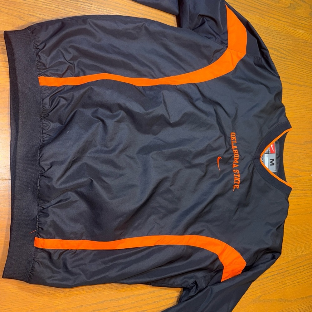 Mens Vintage Nike Medium Black Oklahoma State Cowboys Pullover